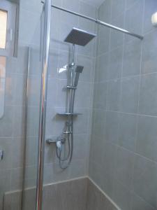 伯伊莱海尔库拉内伊甸园旅馆的浴室内配有淋浴和头顶淋浴
