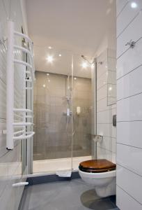 梅尔诺Meduza Hotel & Spa的一间带卫生间和淋浴的浴室