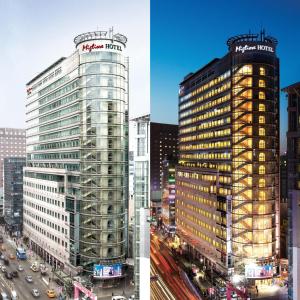 首尔美利来酒店首尔明洞.的一张城市高楼的照片