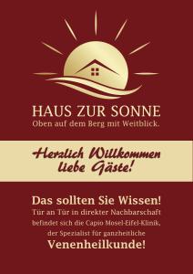 巴特贝特里希Haus zur Sonne的邀请与家和太阳团聚