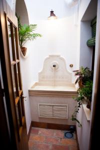 普里埃格·德·科尔多巴德尔雷之家乡村民宿的一间带植物浴缸的浴室