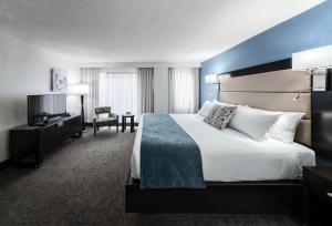渥太华渥太华使馆酒店及套房的酒店客房,配有床和电视
