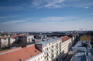 维也纳Simm's Hotel - cityhotel next to Metro U3的城市空中景观和建筑