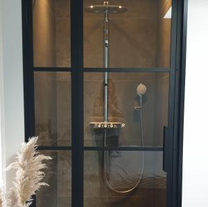 登堡Studio Smidt的玻璃门淋浴和淋浴