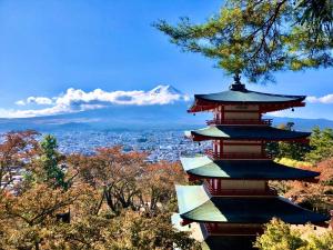 富士河口湖Dot Hostel&Bar 富士山的相册照片