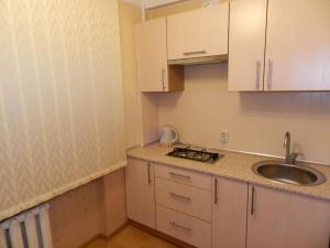 2-room Apartment on Haharina Street 1-a. Center的厨房或小厨房