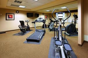 Herndon弗雷斯诺西北部智选假日酒店 - 赫恩登的健身房设有跑步机,健身房提供健身自行车