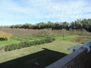阿尔盖罗Agriturismo i doni del mandorlo的从房子的阳台上可欣赏到公园的景色