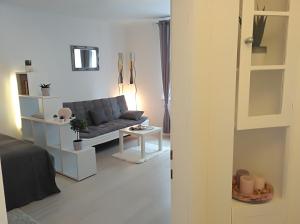 维也纳ANASTASIA-Apartment & Garage的客厅配有沙发和桌子