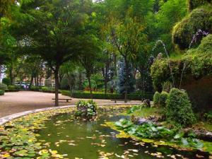 Turistic Girona - Piso de 3 habitaciones外面的花园