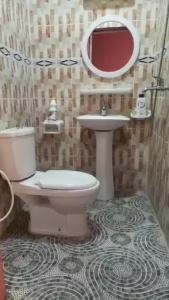科纳克里HAKABA的一间带卫生间和水槽的浴室