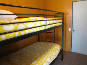 Alpine Cabin - Ohakune Holiday Home客房内的一张或多张双层床
