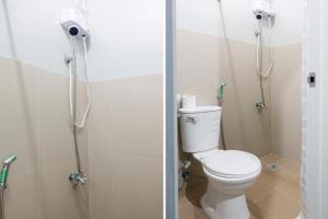 巴科洛德OYO 561 Abn Hostel的一间带卫生间和淋浴的浴室