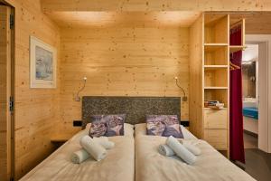 Alpin Relais B&B Villa Melisse客房内的一张或多张床位