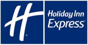 埃德蒙顿Holiday Inn Express & Suites - Edmonton SW – Windermere, an IHG Hotel的假日快捷词的蓝色标志