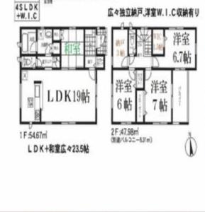福冈福恵館的房屋的平面图