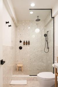 圣地亚哥明珠大酒店的带淋浴和卫生间的浴室