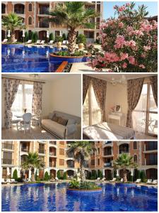 拉夫达Cascadas Ravda - Gorgeous 2 bedrooms family apartment的一张带游泳池的酒店照片