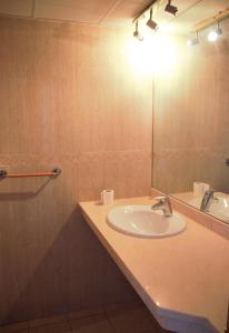 圣克鲁斯-德特内里费Vista Torre的一间带水槽和镜子的浴室