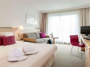 柏林米特诺沃特酒店客房内的一张或多张床位