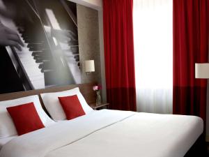 维也纳市阿德吉奥公寓式酒店客房内的一张或多张床位