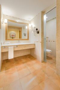 西普哈巴塞罗玛雅殖民地酒店 - 全包式的一间带水槽、卫生间和镜子的浴室