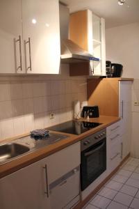 罗拉赫西蒙尼公寓的厨房配有水槽和炉灶