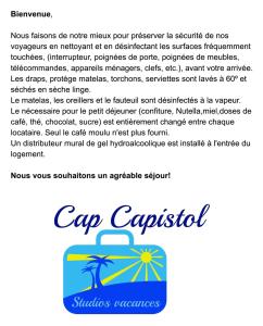 阿格德角Cap Capistol Studio le Cap d'Agde vue port的封盖式封存文本网页的截图