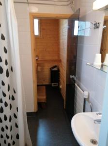 Rautavaara拉云托拉提里卡酒店的一间带水槽和卫生间的小浴室