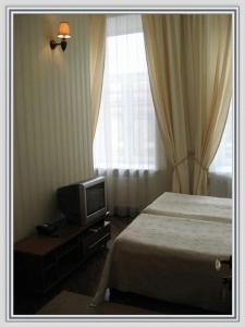 圣彼得堡Butterfly的一间酒店客房,配有一张床和一台电视