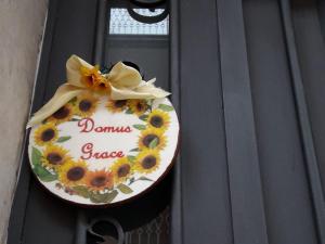 卡塔尼亚Domus Grace的门上的蛋糕,上面有向日葵