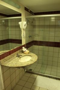 坎普斯戈伊塔卡济斯坎波斯道斯戈依他卡兹王宫酒店的一间带水槽和镜子的浴室