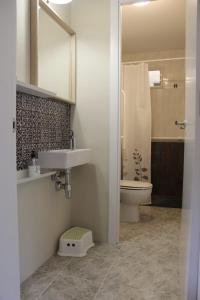 里波尔Vila Graugés的一间带水槽和卫生间的浴室