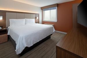 西塔科西雅图--西塔克机场智选假日酒店的配有一张床和一台平面电视的酒店客房