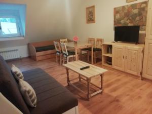 博维茨ODAI的客厅配有沙发和桌子