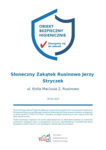 鲁斯诺沃Sloneczny Zakatek Rusinowo Jerzy Stryczek的官方网关医疗报销调查网站的屏幕