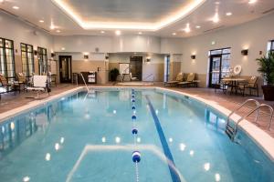 奥尔巴尼奥尔巴尼沃夫Rd库鲁尼中心驻桥套房假日酒店的在酒店房间的一个大型游泳池