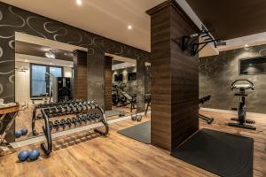 因戈尔施塔特布洛克生活酒店的健身房设有健身器材