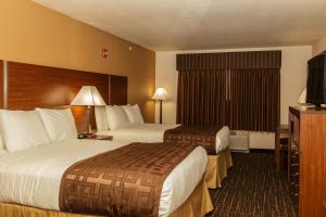 西德尼里奇兰套房酒店的酒店客房设有两张床和电视。