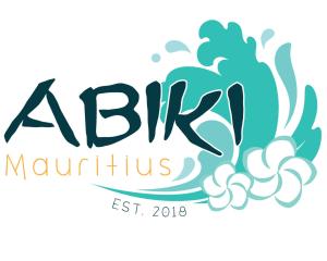 阿尔比恩Abiki Mauritius的骑着海浪的人飞翔登山标志