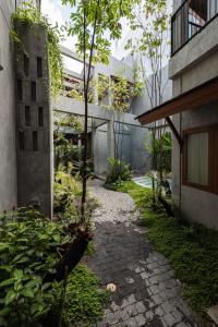 Hidden Garden Hostel外面的花园