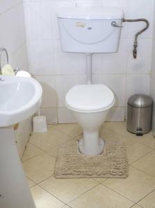 利隆圭Chrinas Guest House的一间带卫生间和水槽的浴室