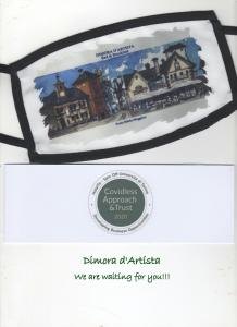 大圣玛丽亚Dimora d'Artista的带有建筑物照片的信封