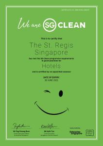 新加坡The St. Regis Singapore的新加坡书记处的海报