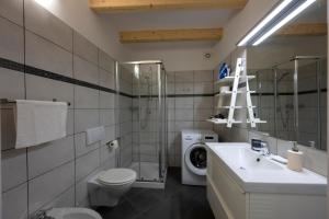 加尔达湖滨里凡提卡公寓的浴室配有卫生间水槽和洗衣机。