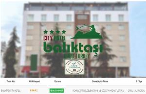 奥尔杜Baliktasi City Hotel & Spa的一个有弹道城市的网站
