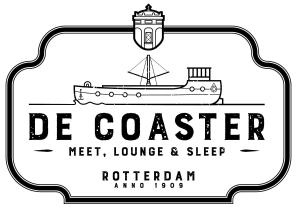 鹿特丹De Coaster的商船的黑白标签