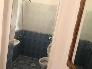 索佐波尔Guest House Liliya的一间带卫生间和水槽的浴室
