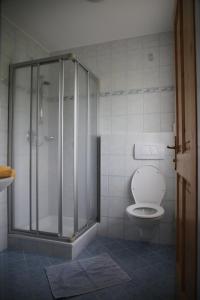 弗拉绍奥巴摩萨之家公寓的带淋浴和卫生间的浴室
