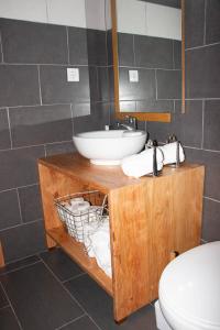 英雄港Quinta do Malhinha- Turismo的一间带水槽和卫生间的浴室